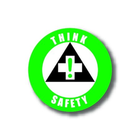Ergomat 16in CIRCLE SIGNS - Think Safety DSV-SIGN 256 #0538 -UEN